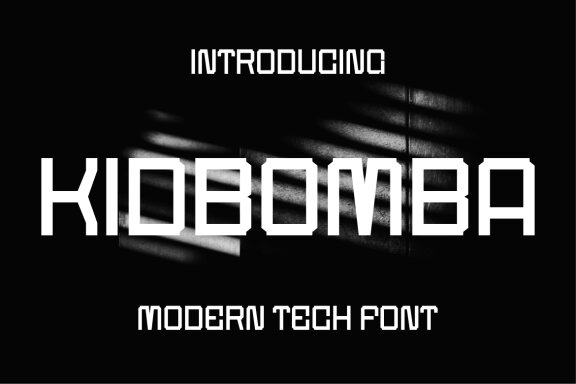 KIDBOMBA FREE Tech Font