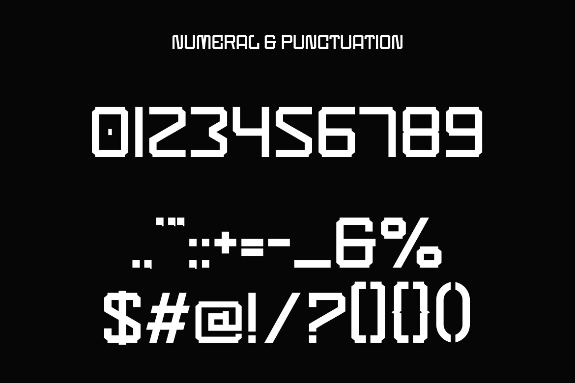 KIDBOMBA FREE Tech Font - view 3