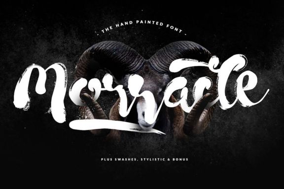 Morracle Brush Font - view 1