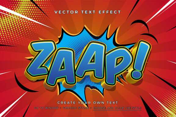 FREE Vector Text Effect - Comic Style