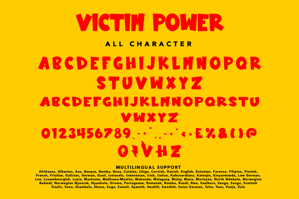 Victim Power FREE Font - view 7