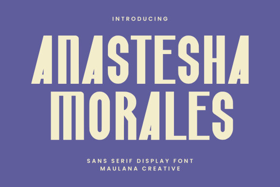 Anastesha Morales FREE Display Font
