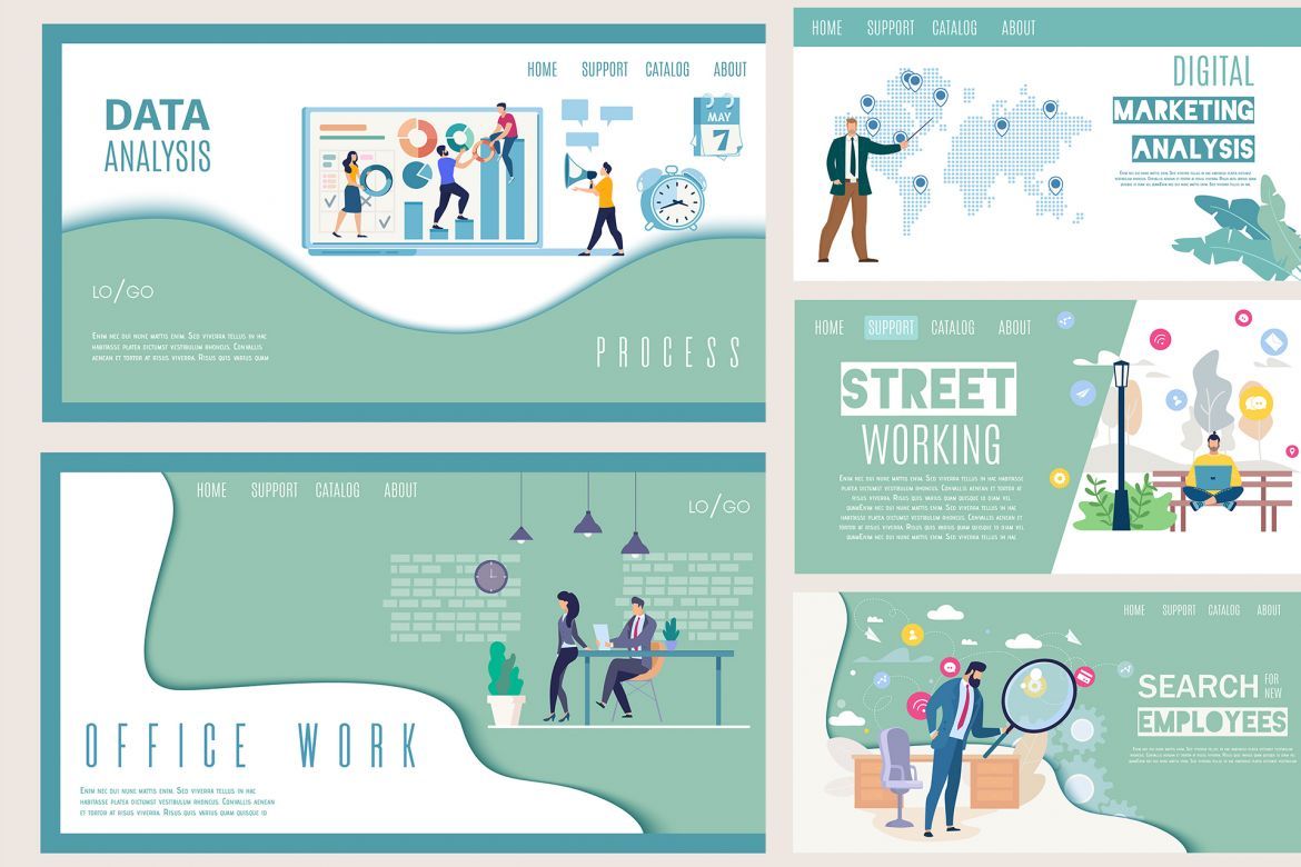 Business Meeting Scene Template alternate