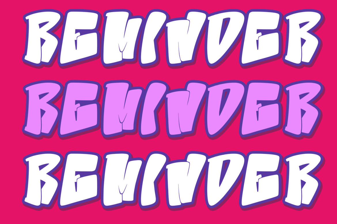 Dypre Graffiti FREE Display Font - view 4