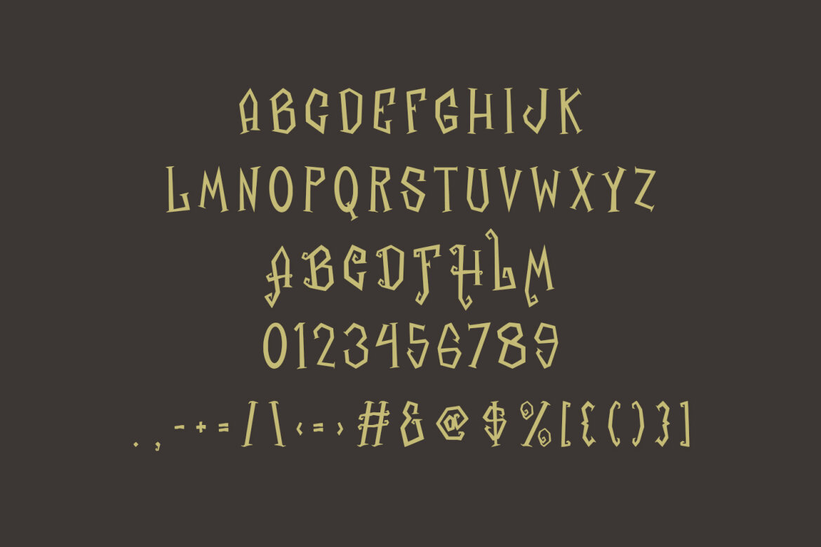 Righris Fantasy FREE Font - view 3