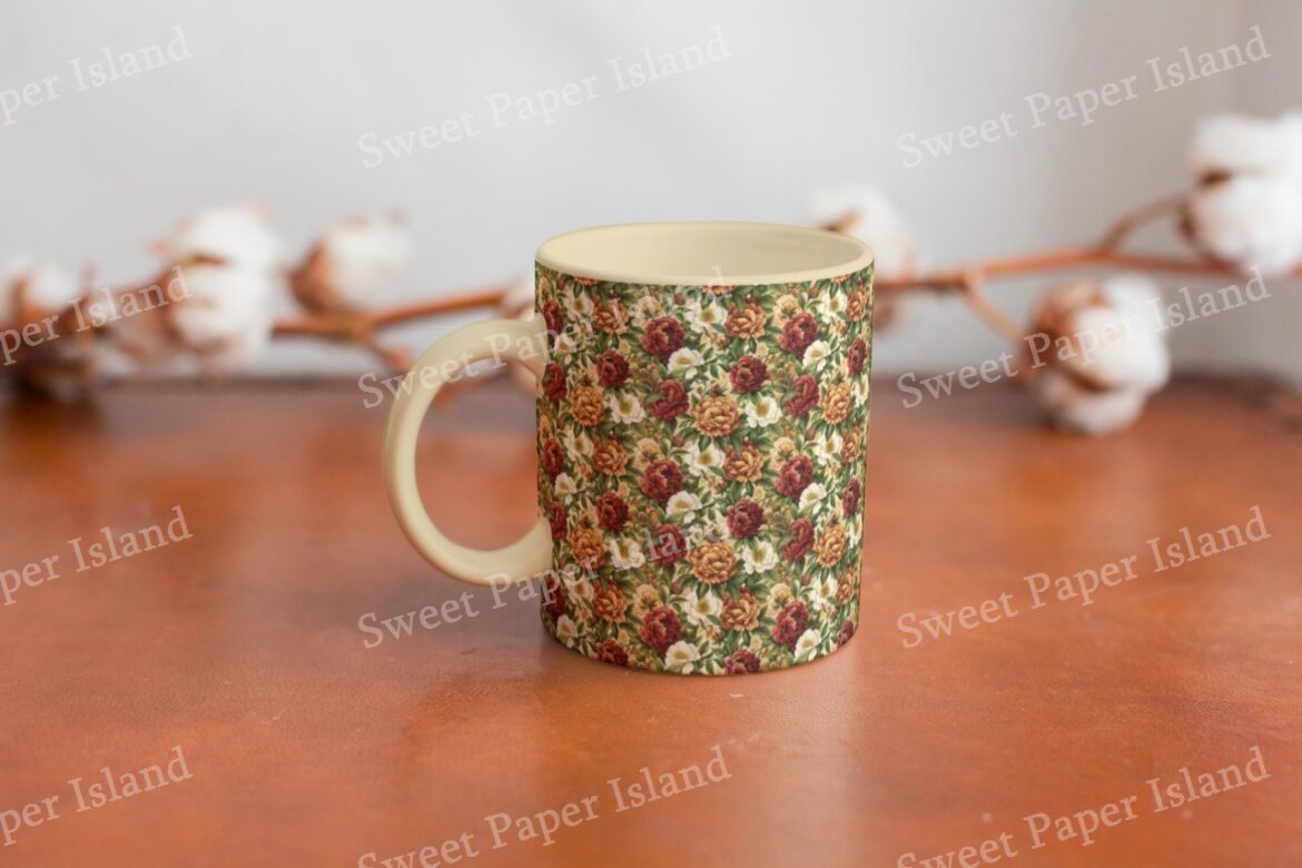 6 FREE Digital Papers - Pompous Roses In Watercolor - view 7