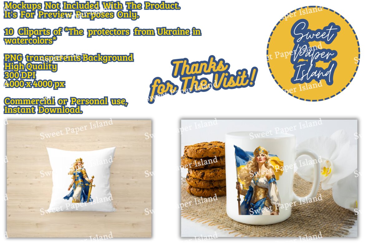 10 FREE Clipart - The Protectors From Ukraine alternate