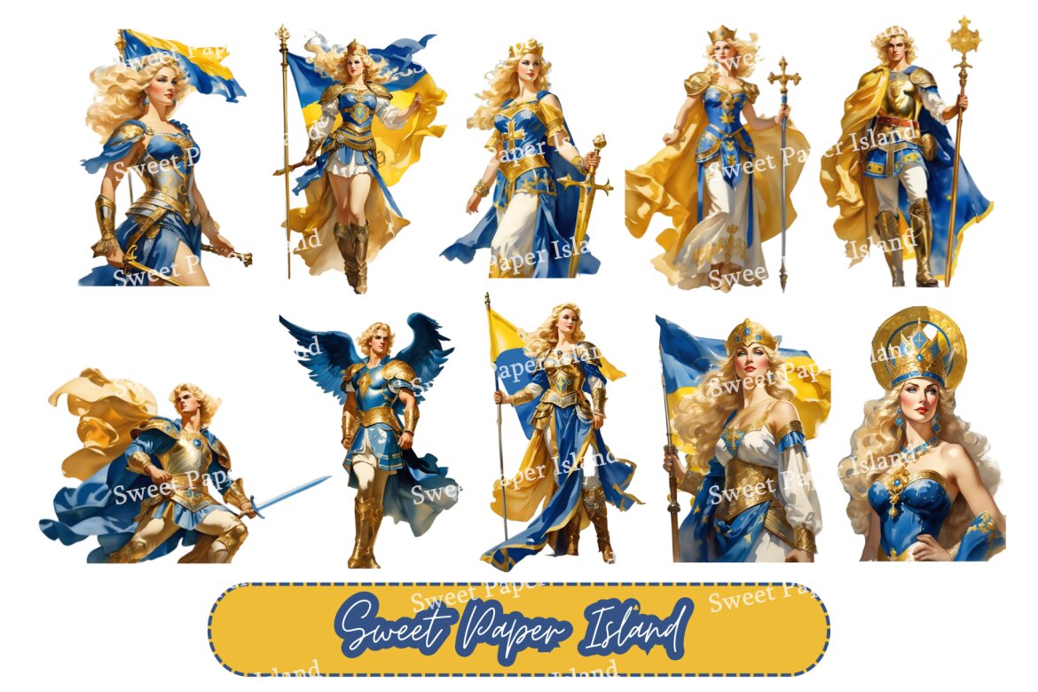 10 FREE Clipart - The Protectors From Ukraine alternate