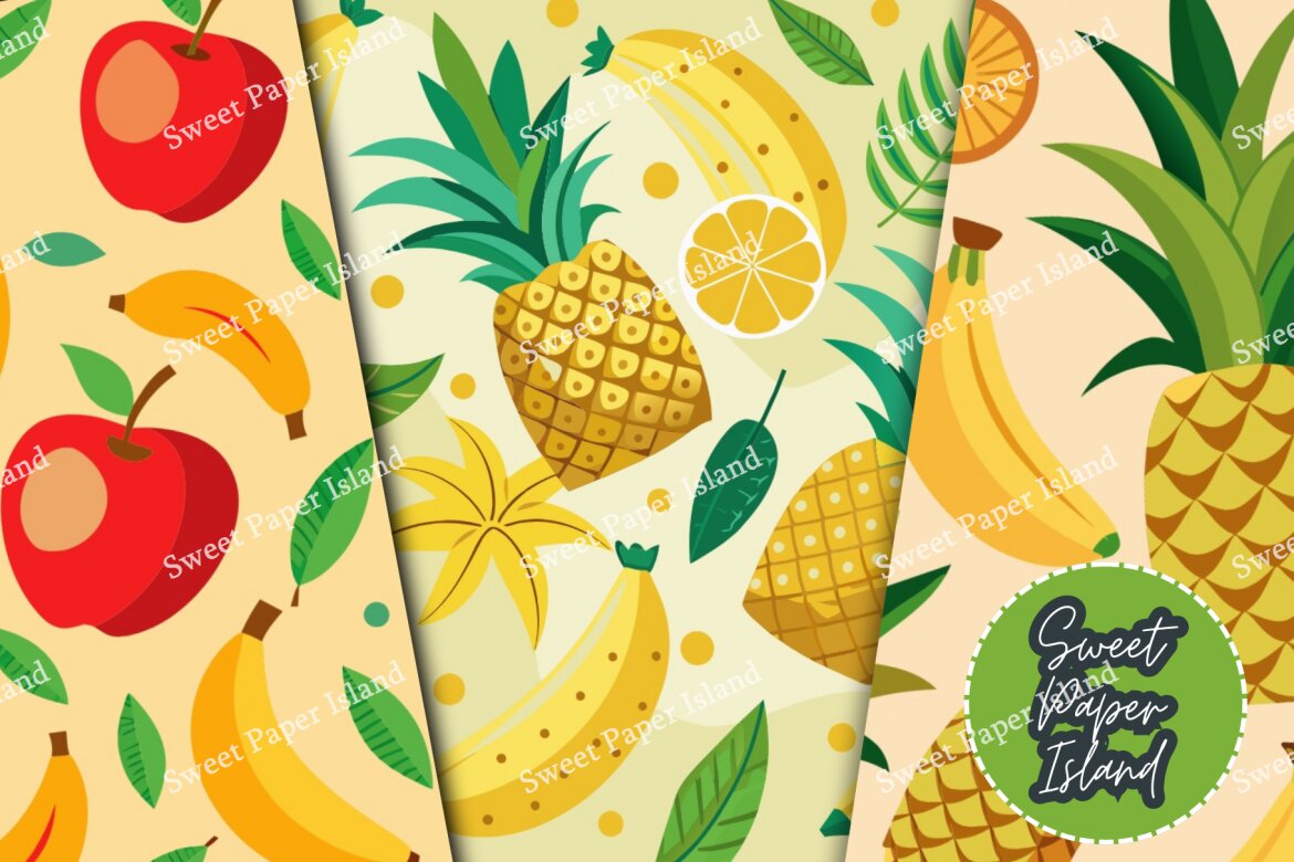 6 FREE Digital Papers - Fruit Club - view 4