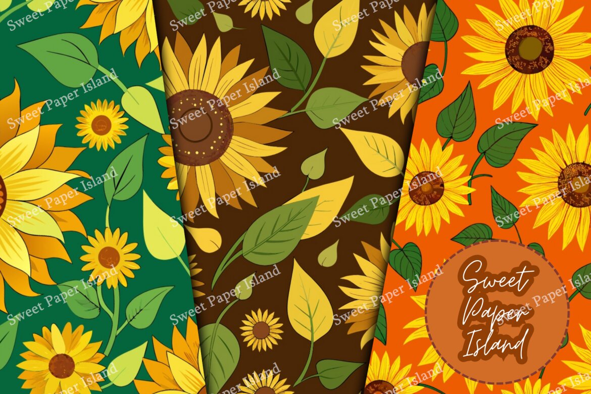 6 FREE Digital Papers - Groove Flowers - view 3