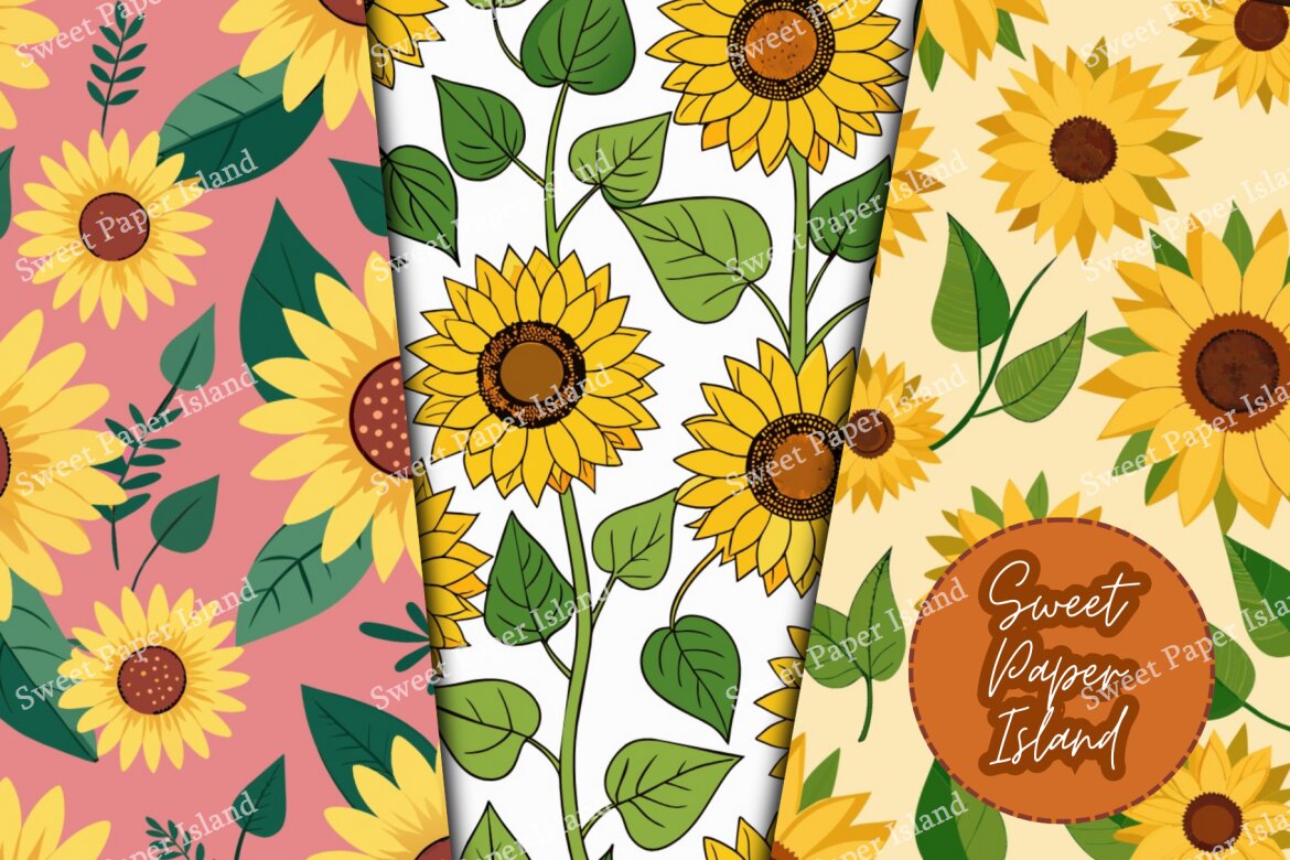 6 FREE Digital Papers - Groove Flowers - view 4