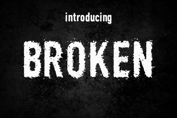 Broken FREE Font