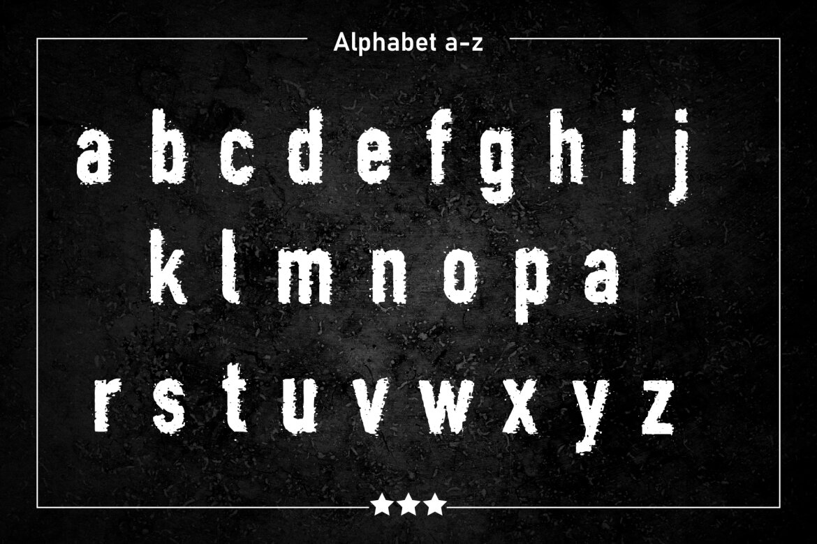 Broken FREE Font - view 3
