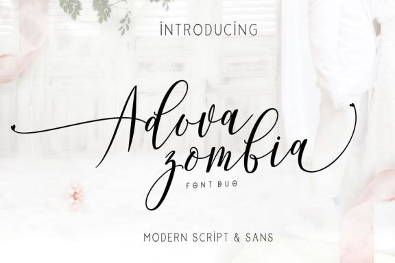 Adova Zombia Font Duo