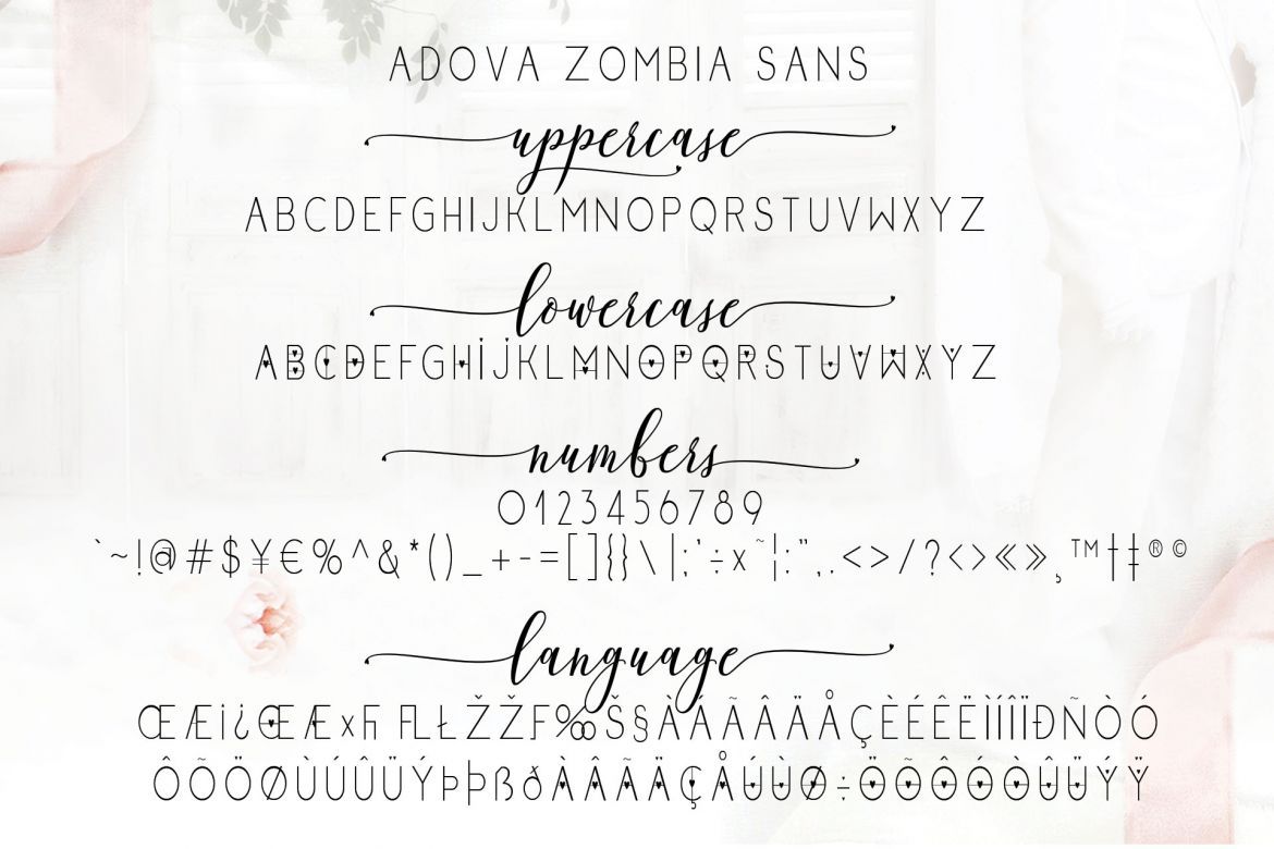 Adova Zombia Font Duo - view 8
