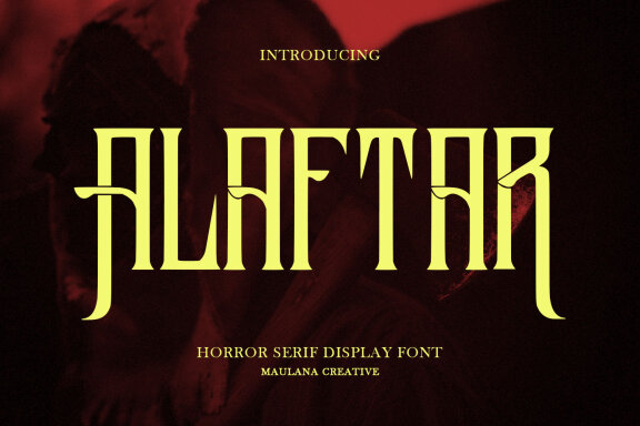 Alaftar FREE Display Font