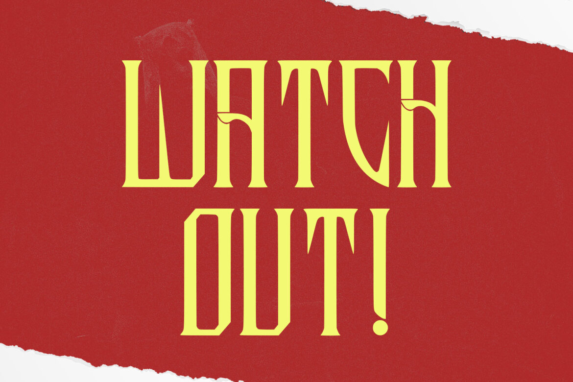 Alaftar FREE Display Font alternate