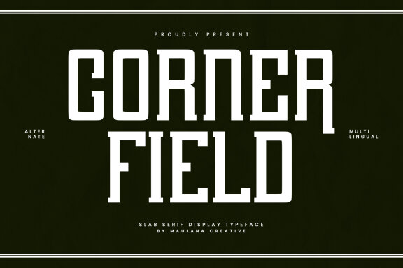 Corner Field Slab Serif FREE Font