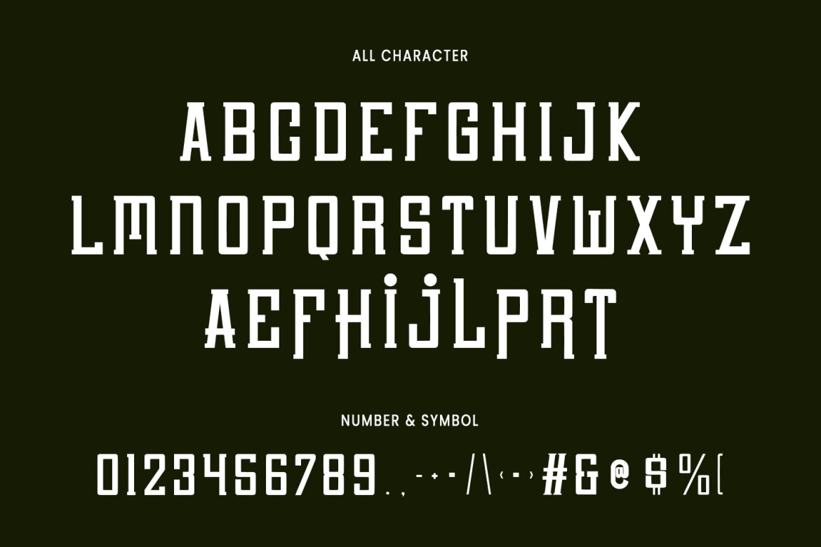 Corner Field Slab Serif FREE Font alternate