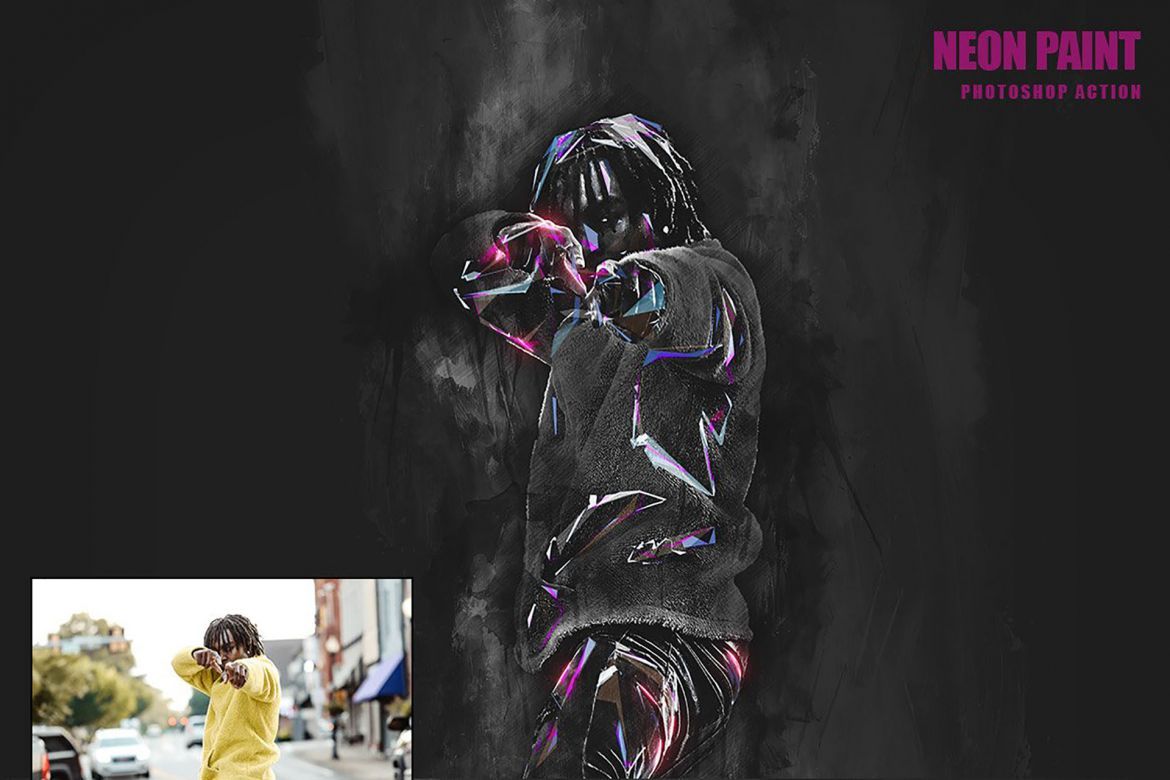 Neon Paint Photoshop Action - view 3