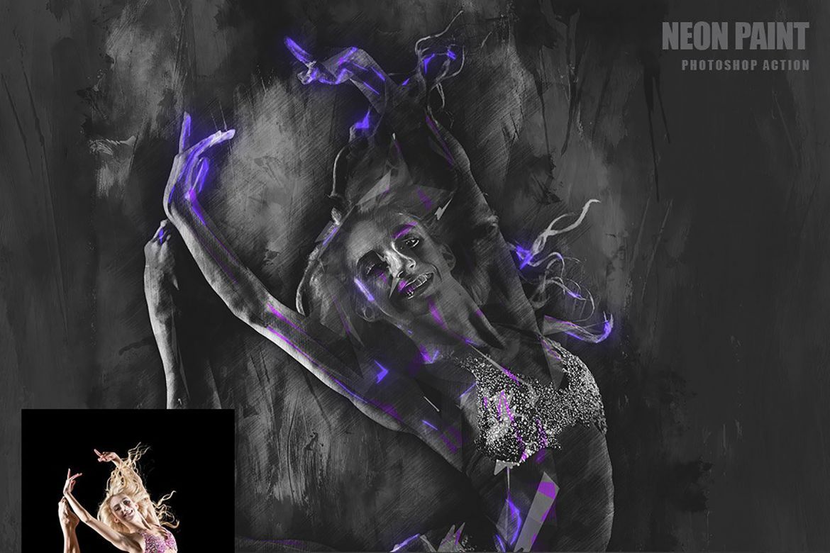 Neon Paint Photoshop Action - view 5