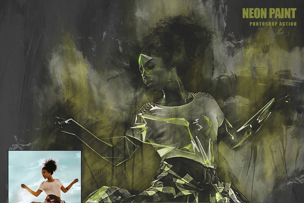 Neon Paint Photoshop Action - view 6