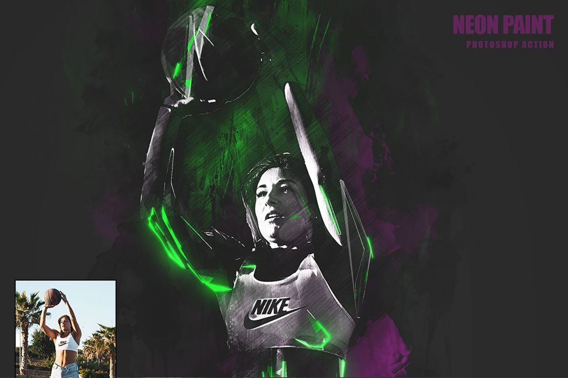 Neon Paint Photoshop Action - view 7
