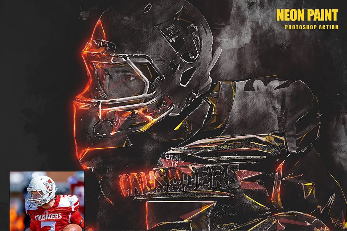 Neon Paint Photoshop Action - view 8