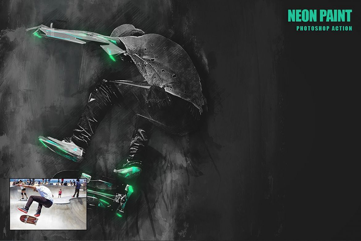 Neon Paint Photoshop Action - view 11