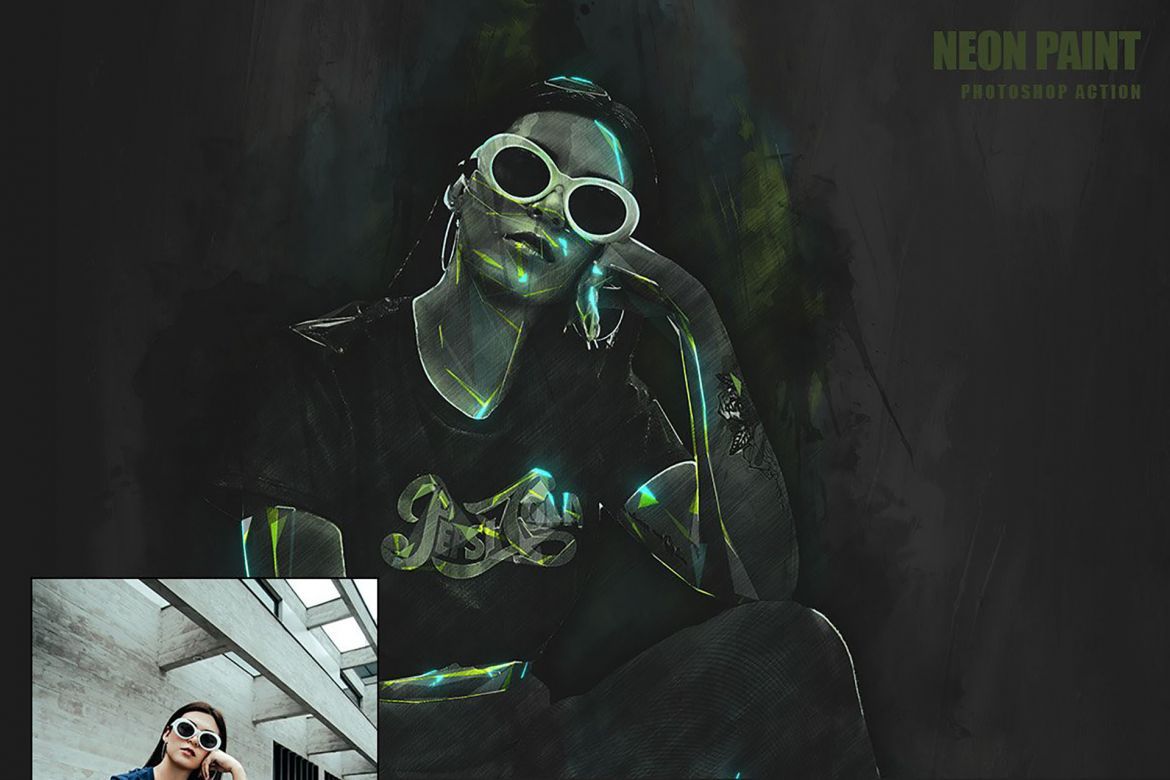 Neon Paint Photoshop Action - view 13