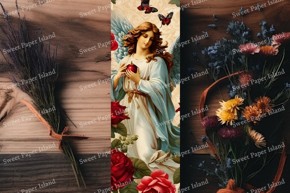 10 FREE Digital Papers - Angel Of Love - view 6