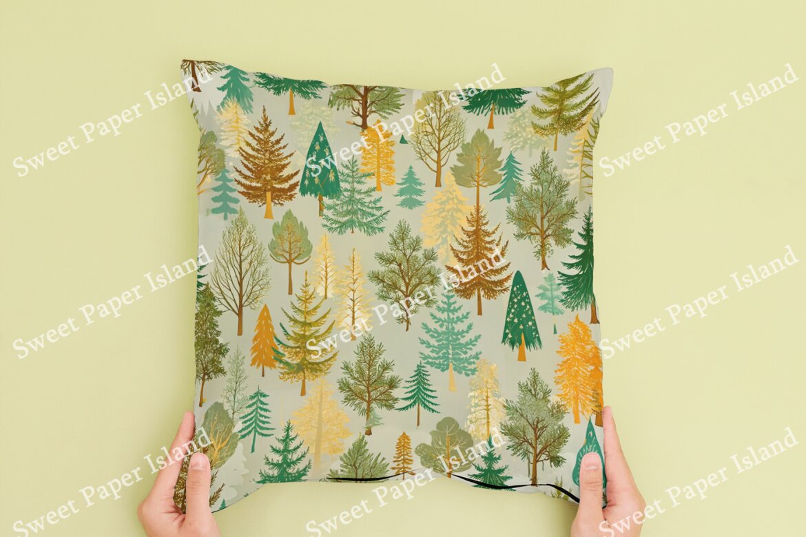 6 FREE Digital Papers - Pine Forest - view 5