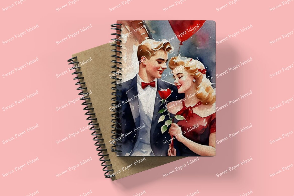 6 FREE Digital Papers - Couple On Romantic Date - view 7