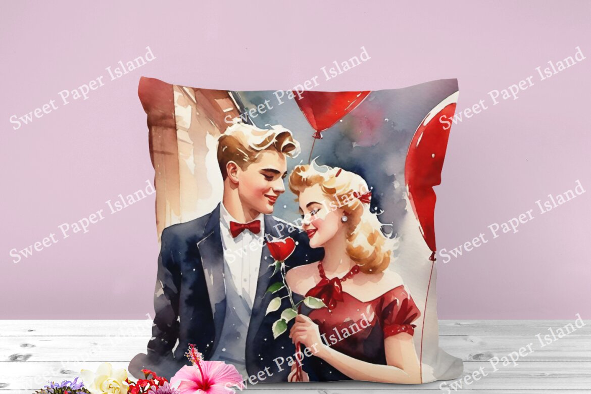 6 FREE Digital Papers - Couple On Romantic Date - view 8