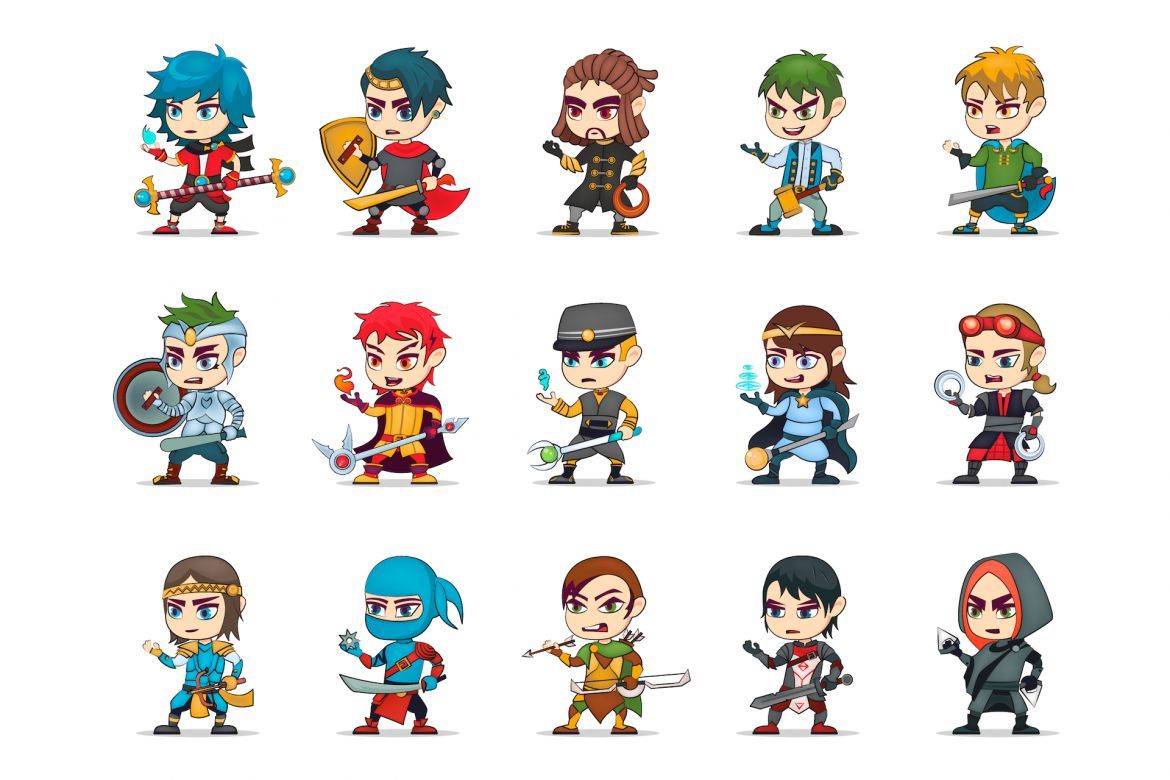 50 Game Character Illustrations - view 2