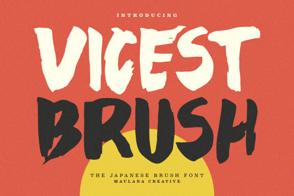 Vicest Japanese Brush FREE Font