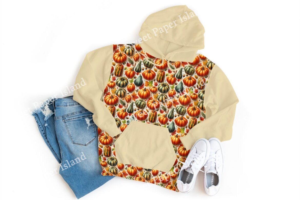 6 FREE Digital Papers Patterns - Pumpkins - view 8