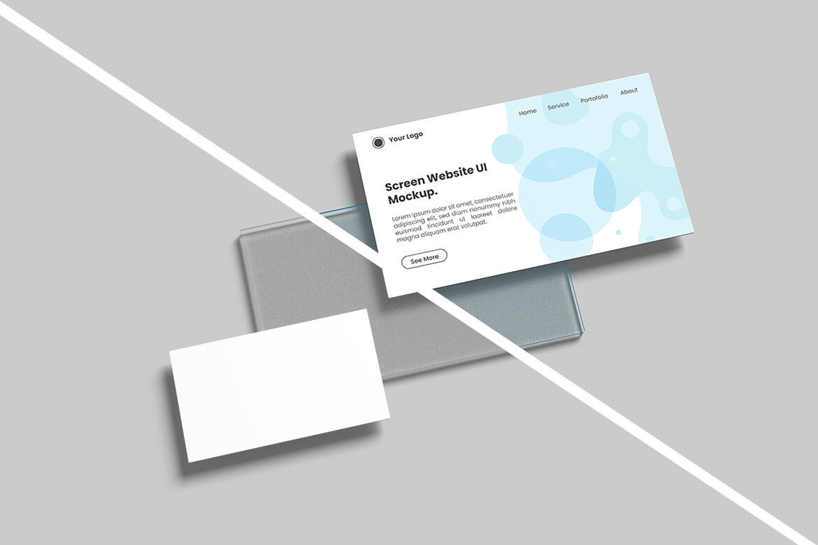 FREE Minimalist Website Pages Mockup alternate