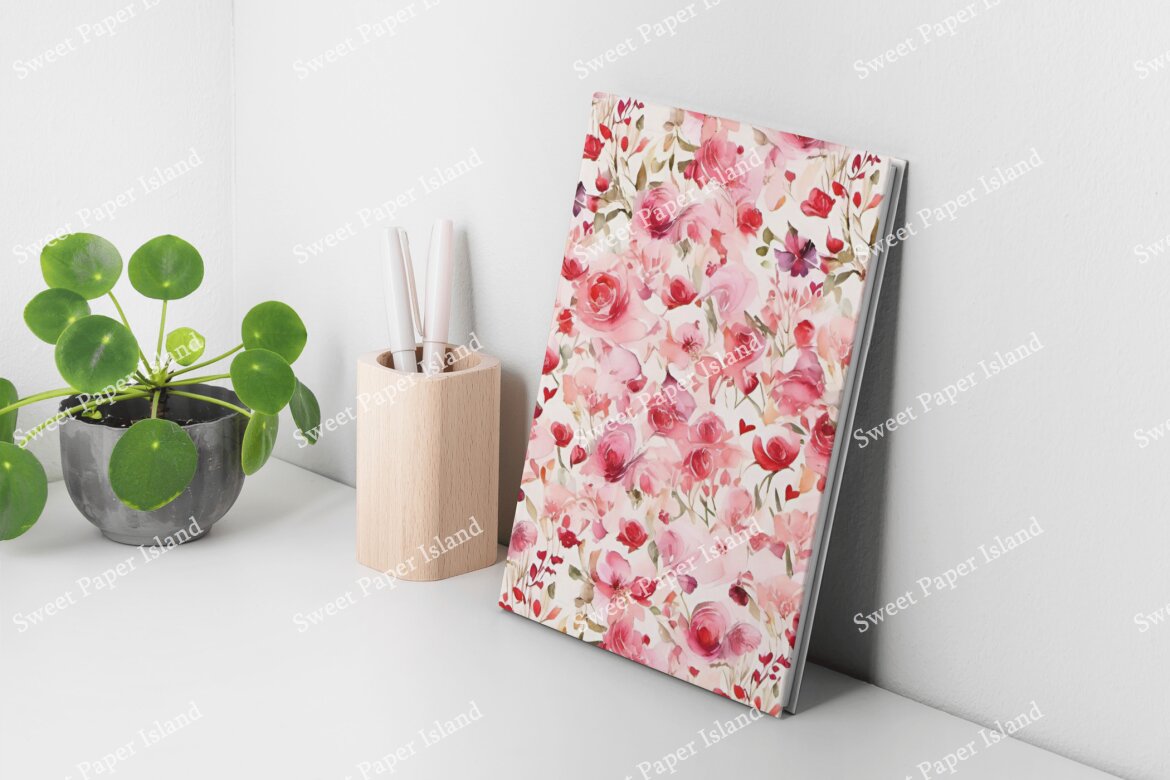 6 FREE Digital Papers - Petals Of Love alternate