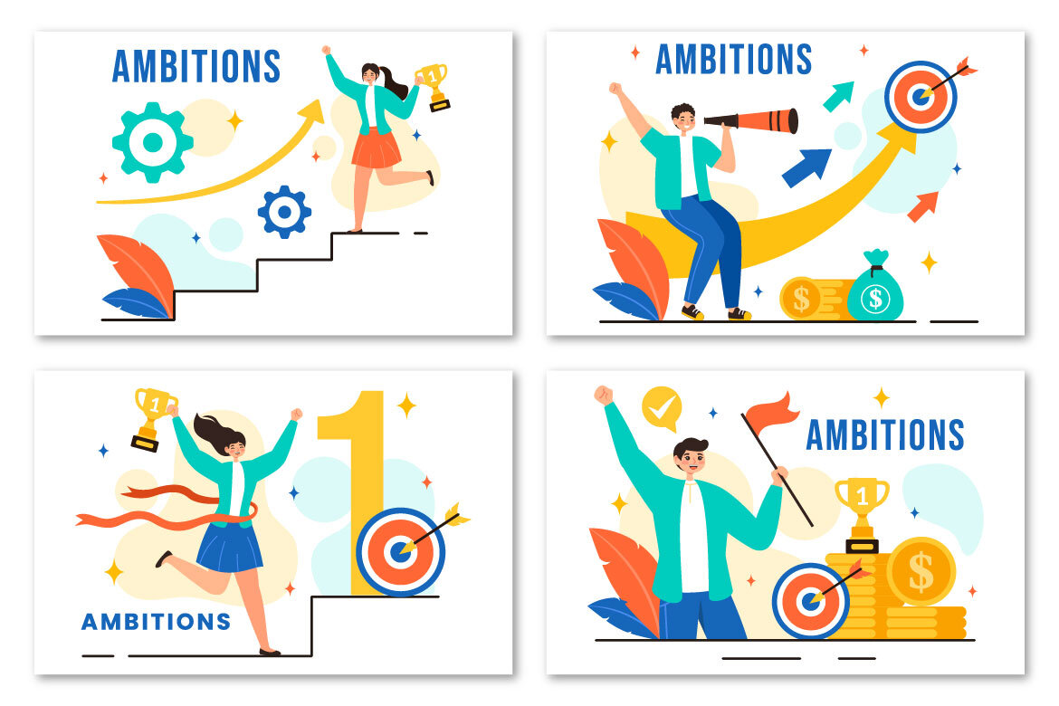 9 FREE Ambition to Success Illustrations - view 3