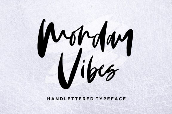 Monday Vibes - Handwritten Font