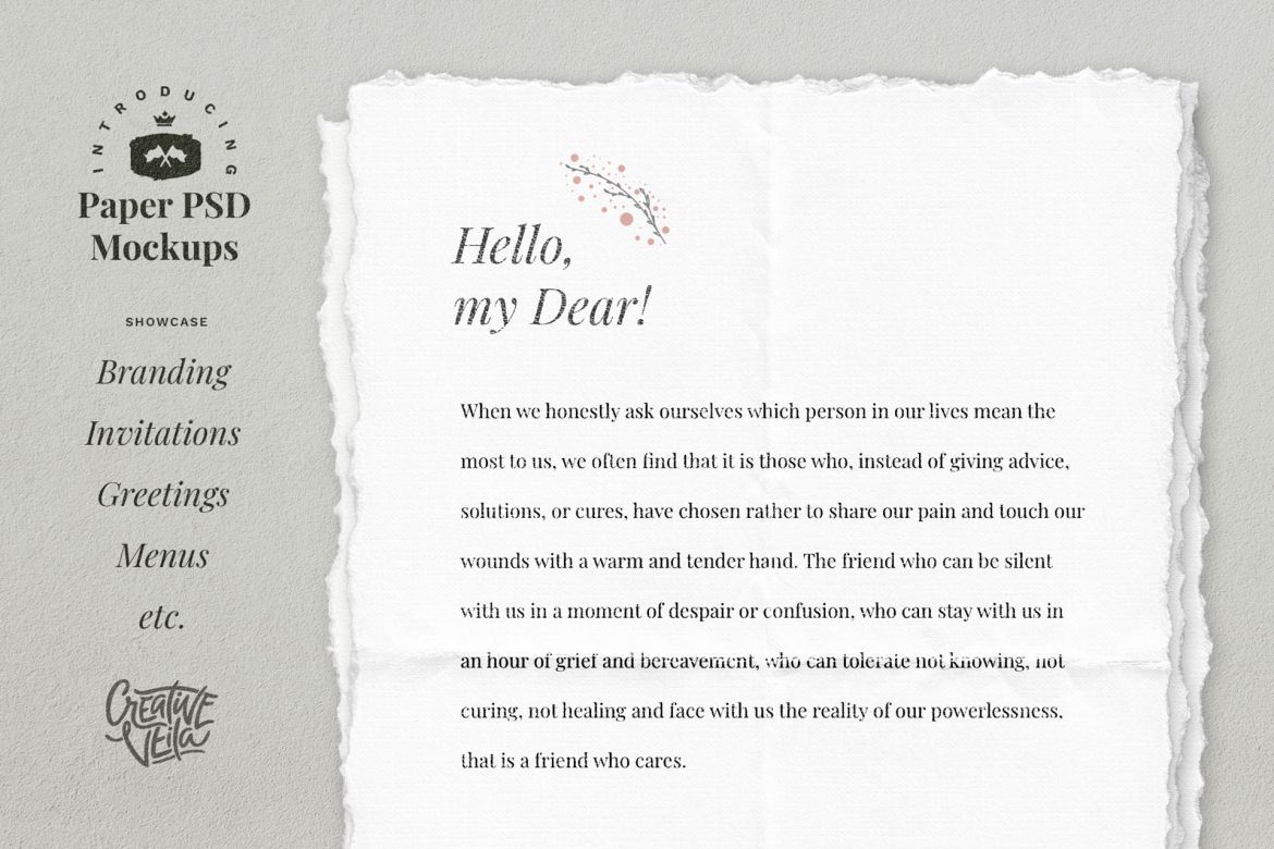 Hand-Made Paper Mockup Set - view 4