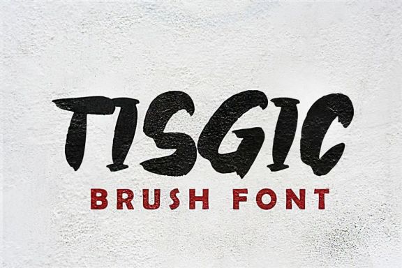 Tisgic Brush Font