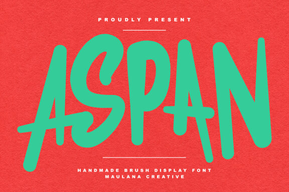 Aspan Handmade Brush FREE Font
