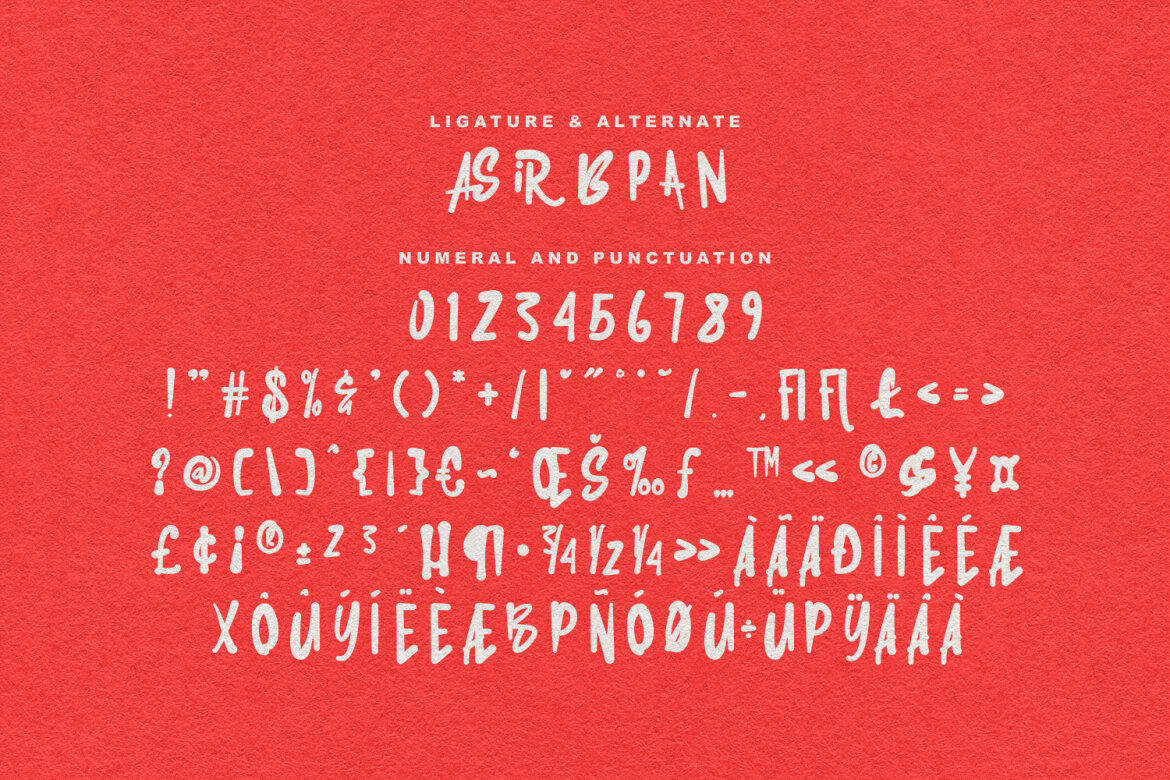 Aspan Handmade Brush FREE Font - view 8