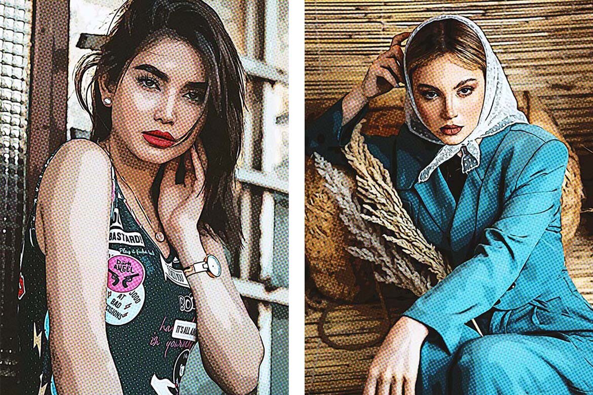 FREE Light Halftone Photo Effect - view 3