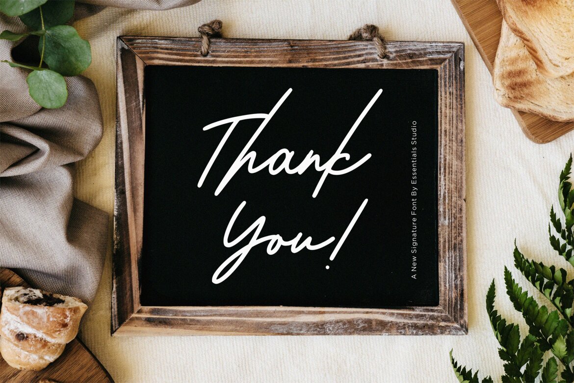 Wantsignature FREE Font - view 7