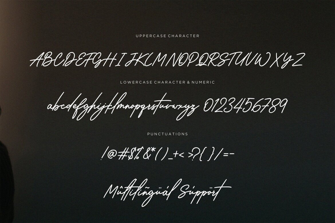 Wantsignature FREE Font - view 6