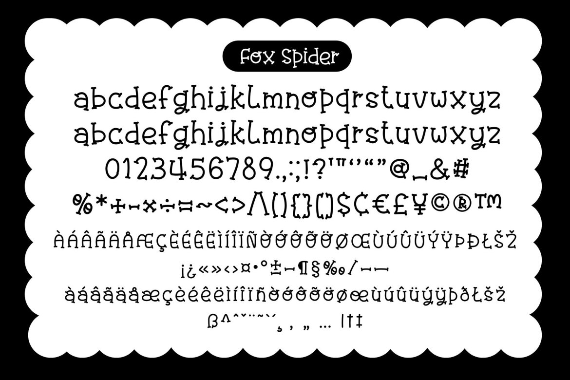 Fox Spider FREE Font - view 8