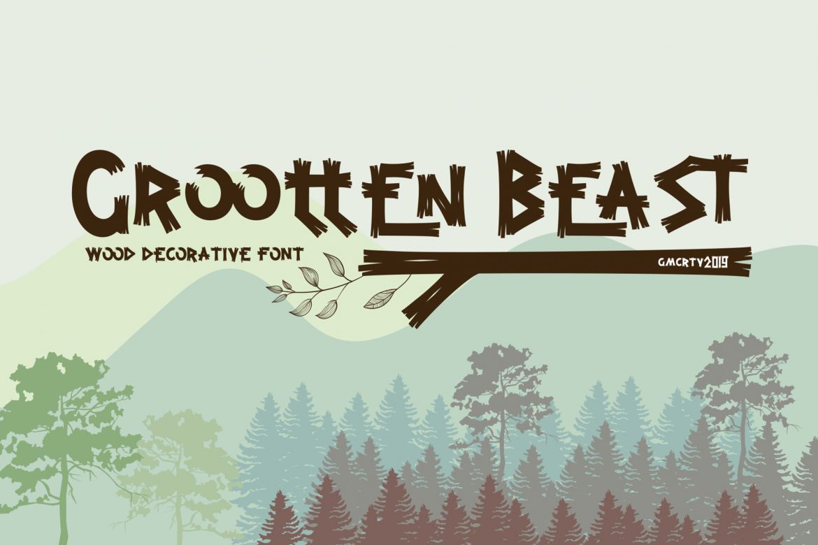 Grootten Beast Cartoon Font alternate
